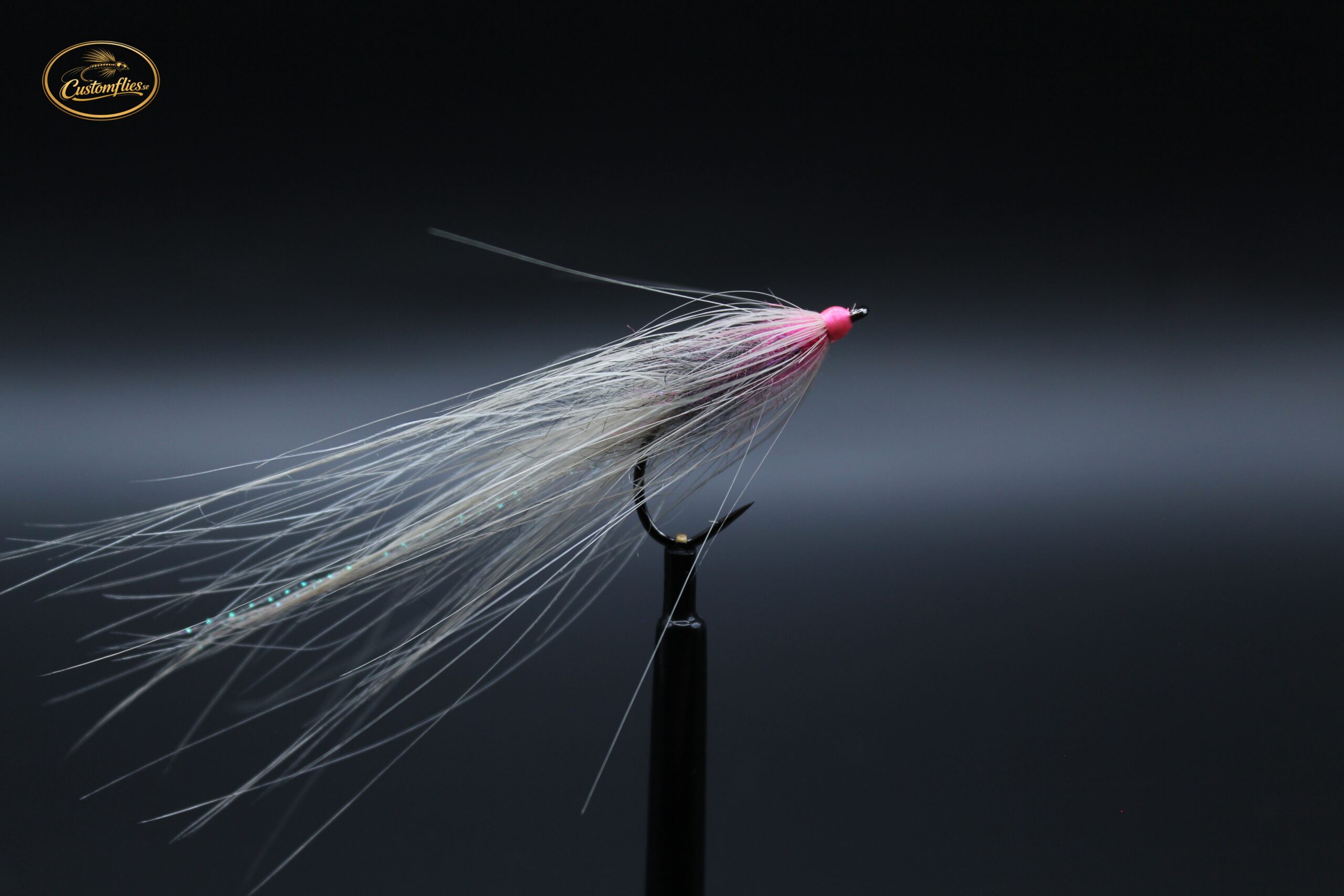 Tan Spey fly pink